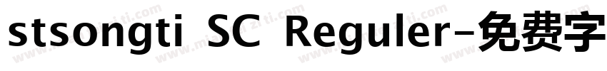 stsongti SC Reguler字体转换